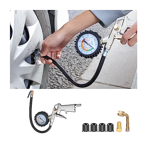 Gonfleur de pneus avec manomètre pour compresseur pour vos trajets en vacances