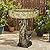 SKYFIRE 24.4” H Fibre Reinforced Concrete Outdoor Garden Bird Bath with Birds, Woodland Tree Trunk Decoration Yard Statue?Pedestal Birdbaths for Outdoors, Garden, Patio, Lawn, Backyard