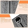 EMS Fußmassagegerät Elektrisch, 19 Intensitäten USB Shiatsu Fußmassagematte mit 8 Modi, Tragbares EMS Fußmassagegerät Faltbares mit Fernbedienung zur Durchblutungs und Muskelschmerzlinderung(Schwarz) #2