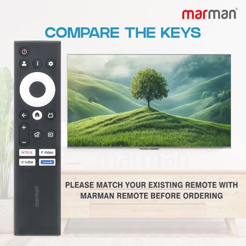 marman® Compatible with Motorola Google Tv Remote Suitable for Models 55UHDGQMBSGQ 65UHDGQMBSGQ Smart 4K UHD QLED Television Non Voice Command - Match Keys Exactly with Existing Remote Controller 4 51f8vm2lzZL