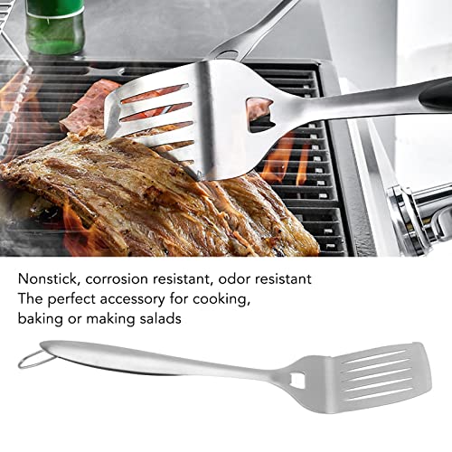 Stainless Steel Spatula Turner, Thin Slotted Metal Spatula for Cast Iron Skillet, Stainless Steel Barbeque Turner, Griddle Scraper BBQ Tool, Pancake Flipper,Hamburger Turner - immagine 5