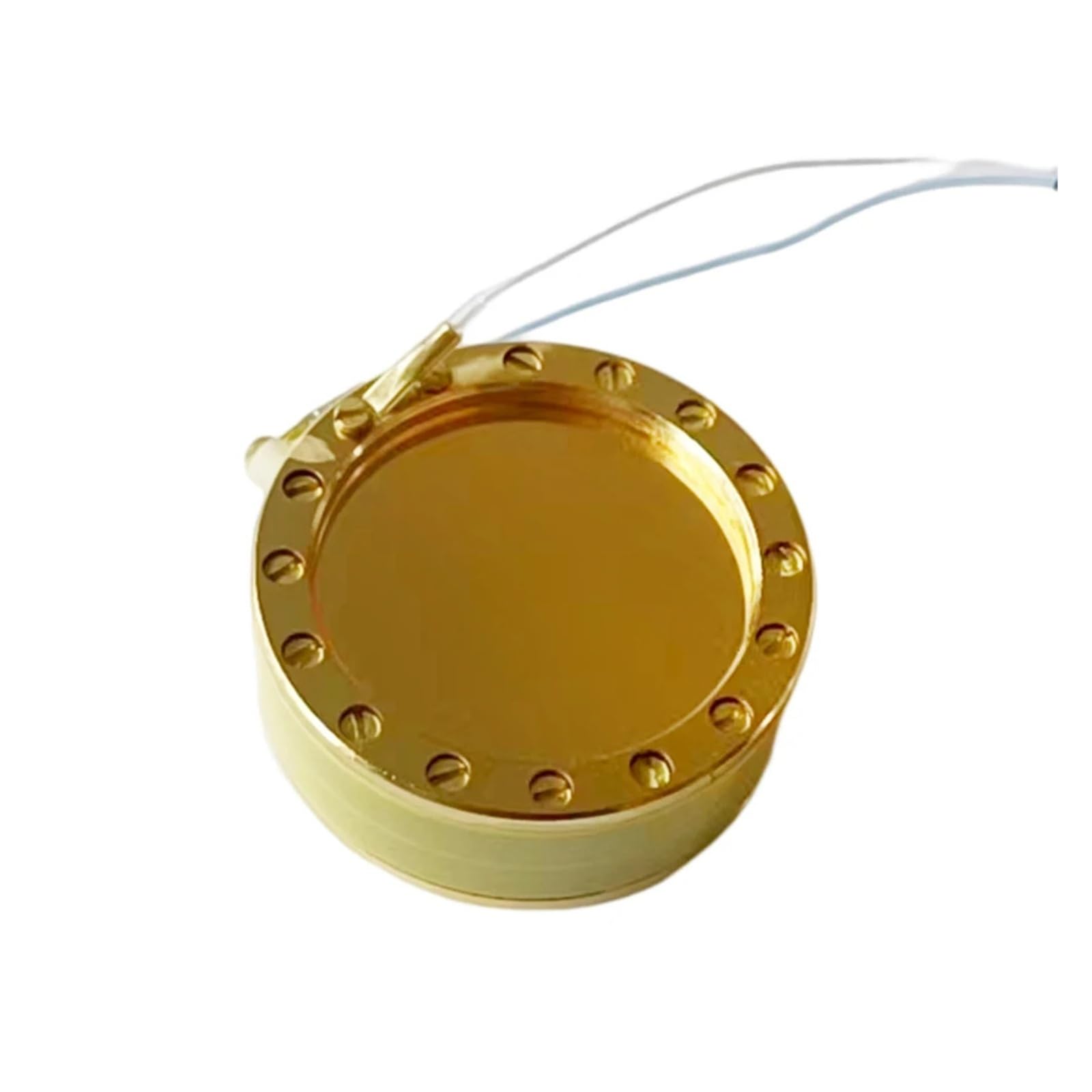 CK12 Microfono da studio con capsula for microfono con terminazione sul bordo singolo, diaframma dorato grande, elemento Pro fai da te, filo di ricambio cardioide da 34 mm(Double sided)