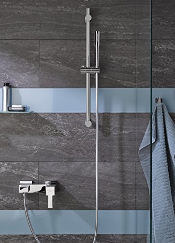 Grohe Vitalio Get Stick – Hand Shower 1 Spray Pattern (Water Saving 9.5 L/Min Flow Limiter, Easy Clean Anti-Limescale System, Universal Mounting System), Plastic, Chrome, 27458000 #TOP2