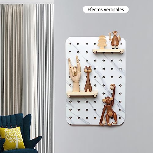Cache compteur électrique bois étagère murale et cadre déco vertical - 5