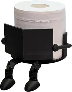 3D-Printed Funny Reading Toilet Paper Holder, Reading-Themed Bathroom Decor | Fun Housewarming Gift, Novelty Toilet Paper Stand(Black)