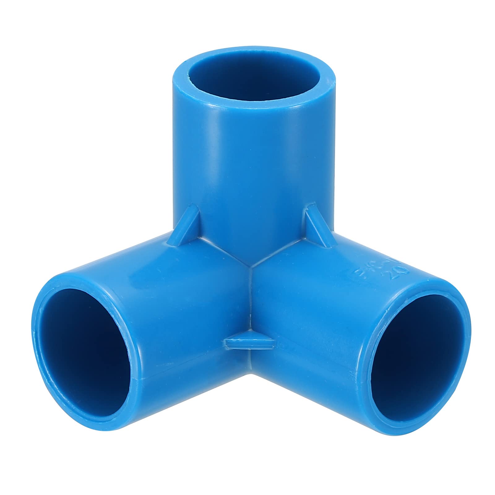 M METERXITY 10 Pack PVC Pipe Fittings, Water Tubing Joint Connectors Adapters, 3 Way Union Coupling Socket