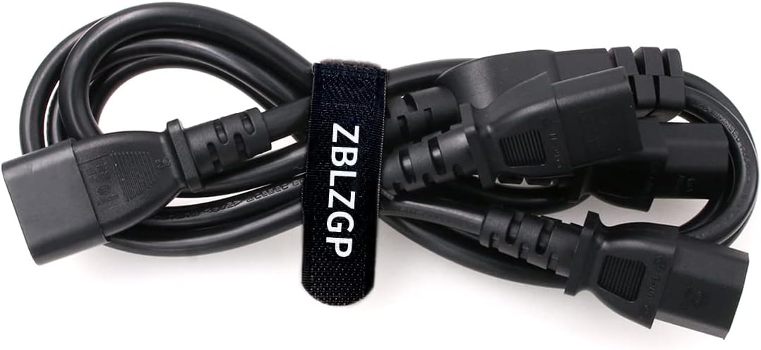 IEC 320 C14 Male Plug to 3XC13 Female Extension Power Cable, C14 to 3X C13 UPS/PDU Y Type Splitter Power Cord, 250V/10A (C14-3xC13 1M)