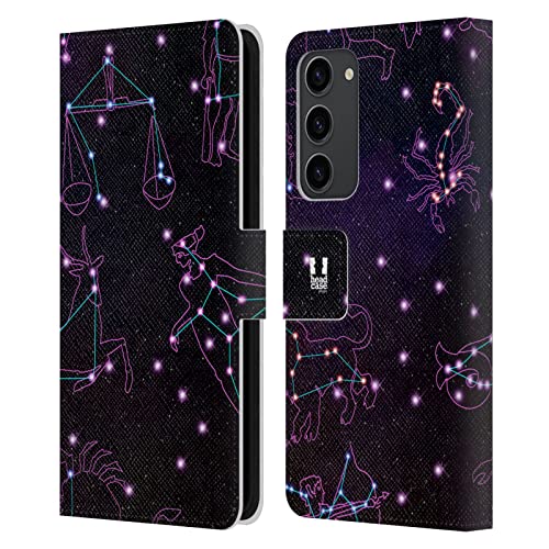 Étui portefeuille en cuir Samsung Galaxy S23+ 5G Head Case Designs Constellation