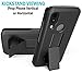 Case with Clip for CAT S62 PRO Phone, Nakedcellphone [Black] Slim Hard Shell Cover with Kickstand View Stand and [Rotating/Ratchet] Belt Hip Holster Holder Combo