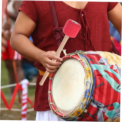 Baquetas para bombo de madera con mango antideslizante, diseño duradero y control preciso para percusión y banda miniatura 4