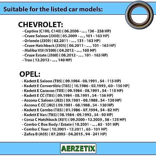 AERZETIX - C67009 - Dichtungsring, differential - einbauseite antriebsachse - kompatibel mit Chevrolet, Opel, Vauxhall OE-nummern 12755013, 55353153, 90342143, 03 74 151