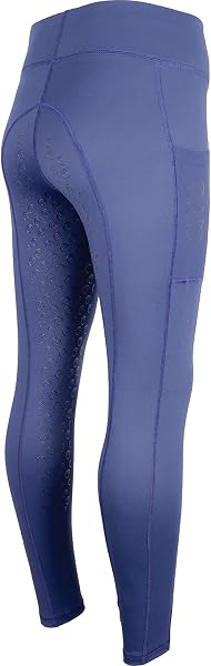 AK Oreo AKRS-6052-01 - Pantalones de equitación transpirables de cintura alta con agarre de silicona para asiento completo - 3