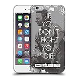 Head Case Designs Officially Licensed AMC The Walking Dead Rick Fight Quotes Soft Gel Case Compatible with Apple iPhone 6 Plus/iPhone 6s Plus