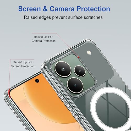 Image of Zapcase Back Case Cover for Realme P4 Pro 5G | Compatible for Realme P4 Pro 5G Back Cover | Compatible with Mag-Safe | Scratch-Resistant Back Cover | Clear