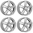 4x Dezent Felgen Alufelgen TU silver 7.5Jx18 ET48 5x108 kompatibel mit Volvo C30 S40 S60 S80 V40 V50 V60 V70 XC 60 XC 70 XC 90 S60 S90 V