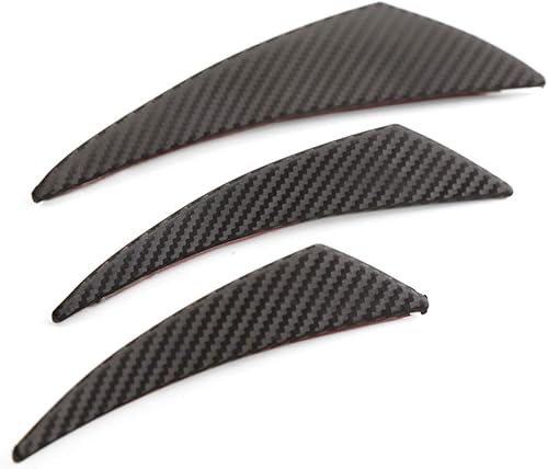 Miniatura 2 de Kit universal de alerón de coche  6 piezas divisoras delanteras exteriores de coche suaves aletas para carrocería  Adhesivos decorativos de goma