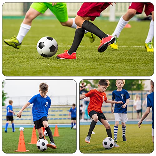 Fpakdh 2 Pairs Kids Soccer Socks For 7-13 Years Old Breathable Sports Training Socks For Girls Boys Football Socks Black thumb #5