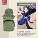 Zutano Unisex Organic Cotton Baby Booties With Gripper Soles, Olive, 3M