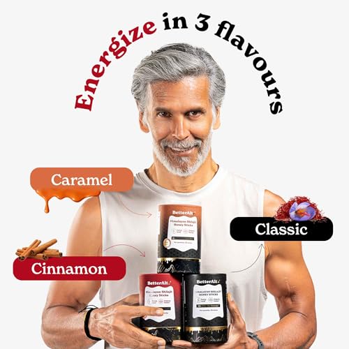 Image of Better Alt Pure Himalayan Shilajit /Shilajeet Caramel Energy Sticks with Organic Honey|Easy to Consume |Helps muscle recovery|Boosts Strength & Improved energy, 85+ Trace Minerals, 75%+ Fulvic Acid