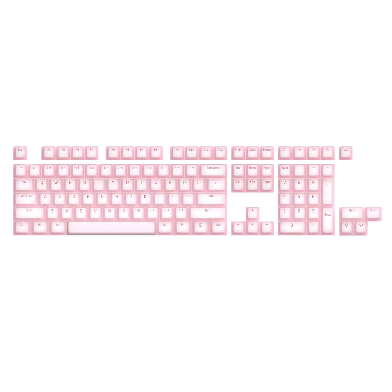 113 Keycaps retroilluminati Jelly Theme Sublimazione Garantire Uso Lungo Usura Durevole Silicone Keycap Profilo Originale Keycaps
