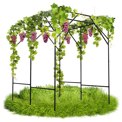 SIUING 78.7'' L*59''W* 78.7''H Inches Grape Vine Trellis - Large