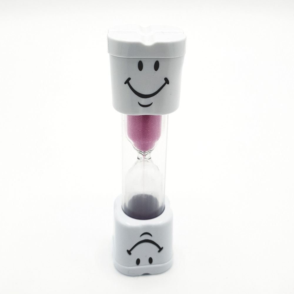 Pink Hourglass 3 Minute Kids Tooth Brushing Timer
