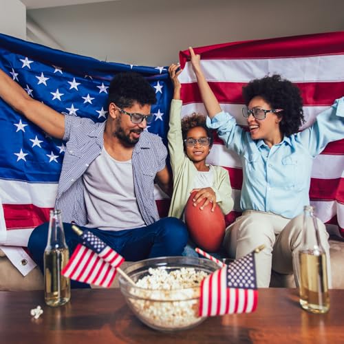 2 Pack American Flag Sunglasses Bulk for Men Women Classic Patriot Independence Day Supplies2