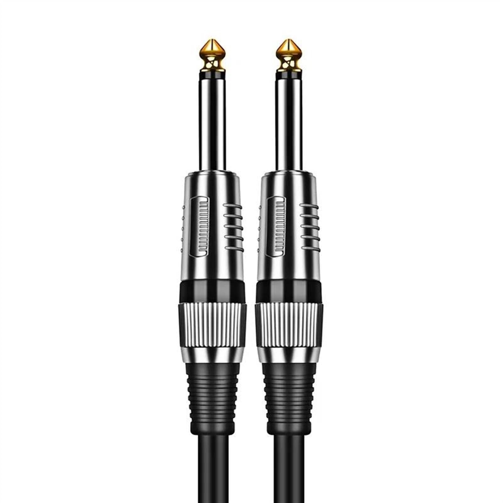 kabel audio instrumentu muzycznego Kabel Gitarowy Męski Do Męskiego 1/4 Cala Kabel Do Instrumentów 6,5 Mm Do 6,5 Mm Pozłacane Kable AUX Do Miksera Gitarowego(Red,10m)