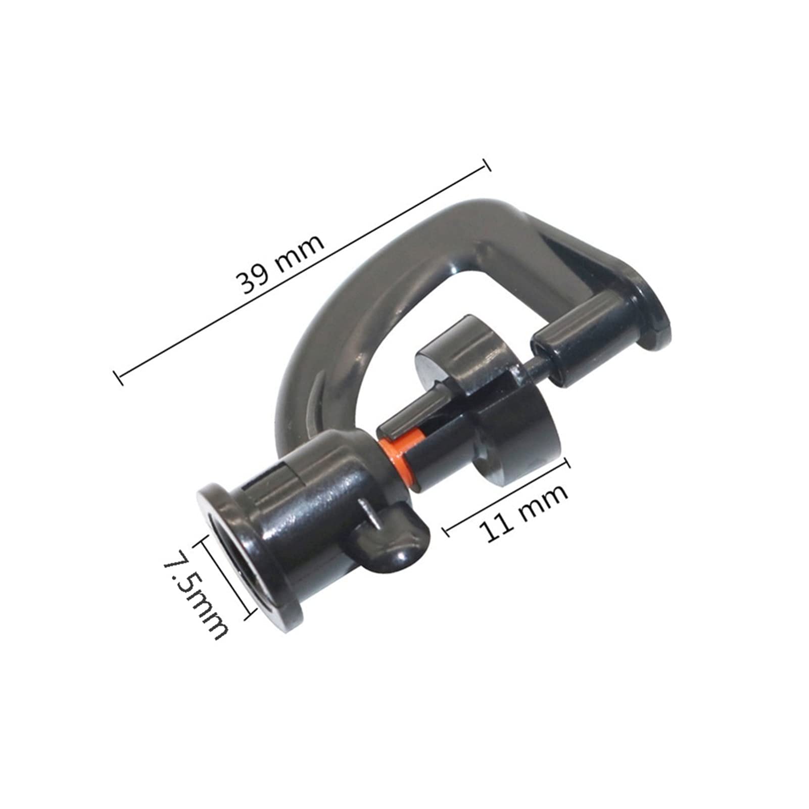 Qcwwy 10 Ugelli per Irrigatore da Giardino Regolabili con Filettatura Maschio G1/2 per Irrigazione del Prato, Materiale in Rame con Processo a Bordo Arrotolato (Grande Corpo