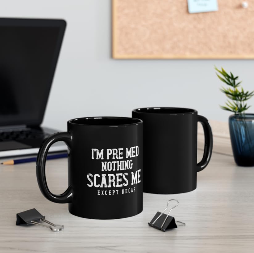 Pre Med Coffee Lover Mug Med School Student Clinicals Premed Caffeine Addict Coffee Drinker (15 oz)