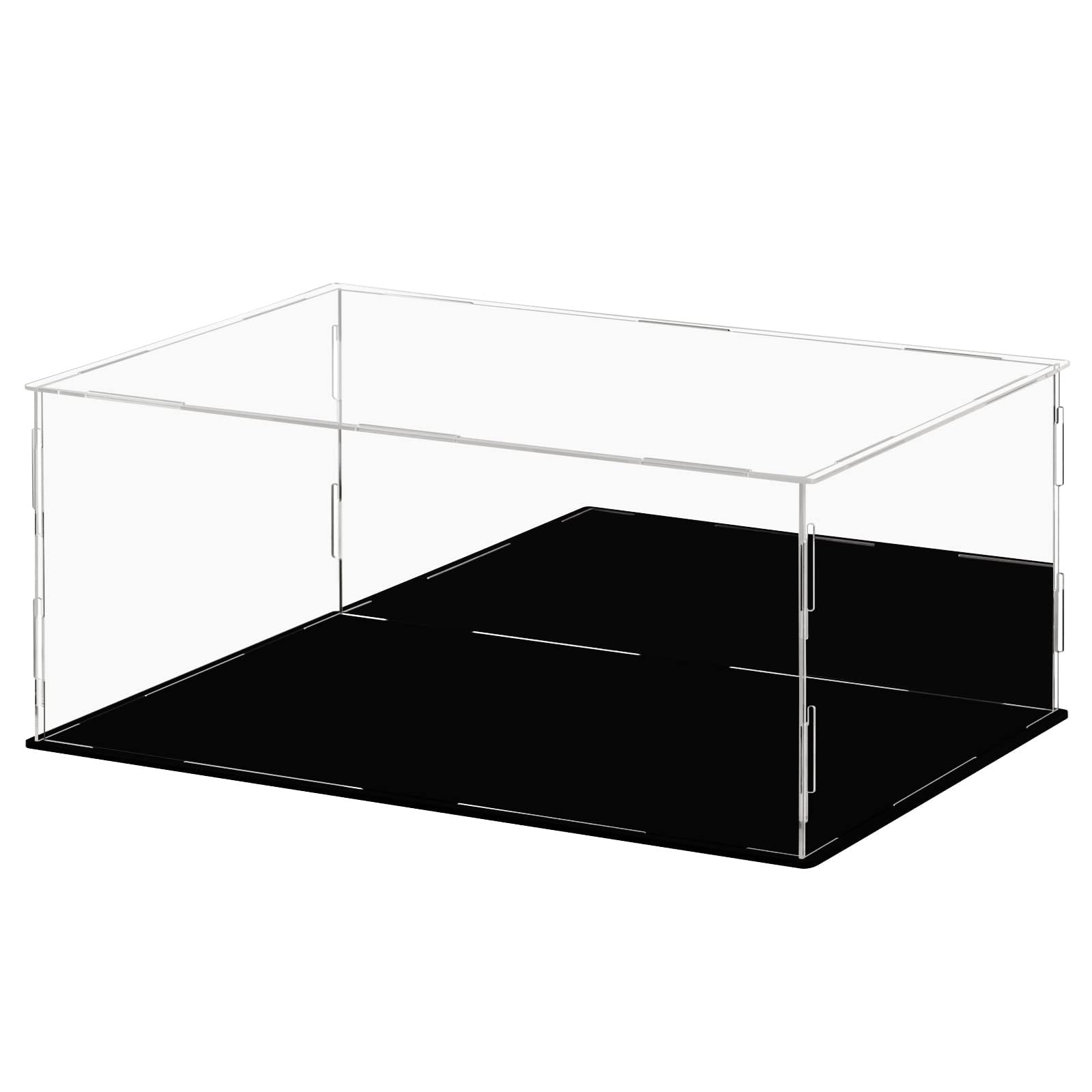 Teca Espositiva Vetrina Espositiva per Collezionismo Vetrinetta Espositiva per Soggiorno, Camera da Letto, Ufficio,2mm, 45/50/55/60/65/70cm(60x30x30cm/24x12x12in)