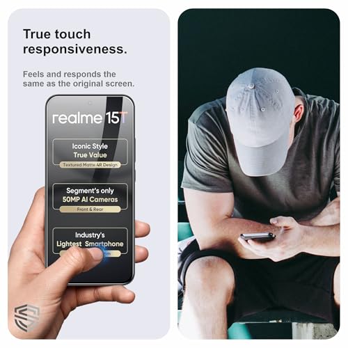 Image of Military-Grade Gorilla Tempered Glass For Realme 15T, Oppo A6, Realme Narzo 90, Oppo F31 and F31 Pro (6.57 Inch) With Installation Kit | Edge to Edge Coverage | Black