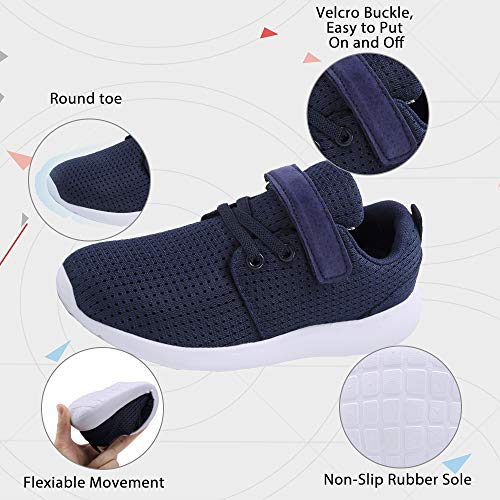 TOEDNNQI Boys Girls Sneakers Kids Lightweight Breathable Strap Athletic Running Shoes for Toddler/Little Kid/Big Kid3