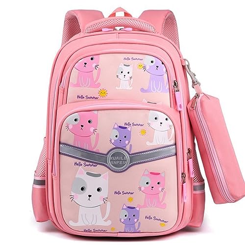 Kawaii Backpack with 18Pcs Accessories Anime Cartoon Bag with Cute Pin Anti Theft Travel Aesthetic Season Gifts Backpack (Purple)