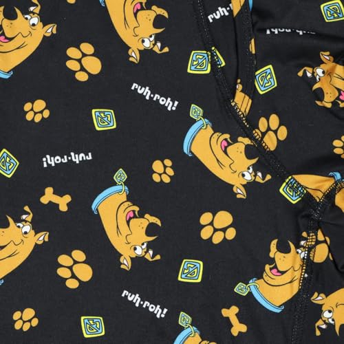 Scooby-Doo Boxer Briefs Men's Ruh-Roh Paw Print Bone Underwear2