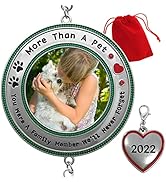 Family Pet Memory Ornament - Christmas Photo Memorial Keepsake - Engraved Heart 2022