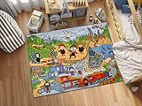 Harry Potter Wizarding World Adventure Road Play Rug 8x10 | Kids Interactive Toy Car Play Mat Carpet for Toddler Classroom, Playroom & Baby Nursery