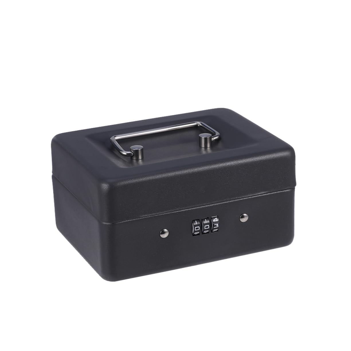 Caja De Seguridad Con Combinación Caja Registradora De Resistente Diseño Mejorado Para Almacenar y Monedas Color Negro