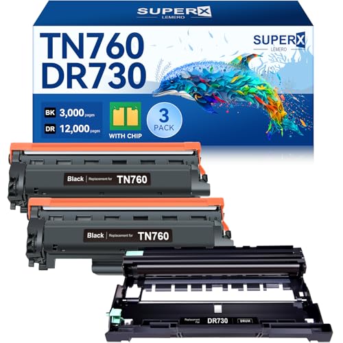 Cartouche TN760 et tambour DR730 pour éliminer les traces noires sur vos impressions laser