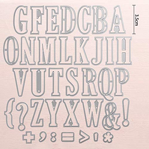 Byfri Metal Cutting For Scrapbooking Card Making Metal Craft Alphabet Die Cuts Embossing