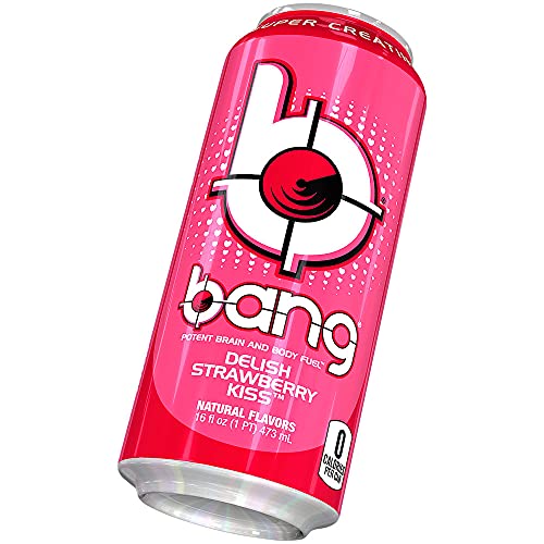 Bang Energy Delish Strawberry Kiss 16Oz 12Pk, 12Count #TOP4