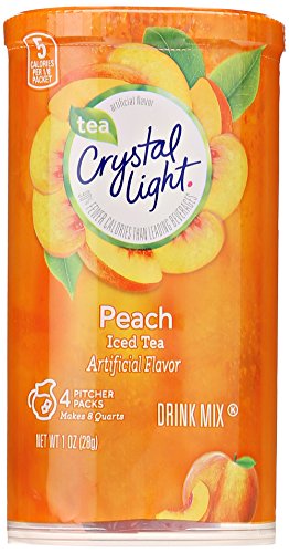 Crystal Light 00043000031636 Sugar Free Iced Tea Mix, Peach cover
