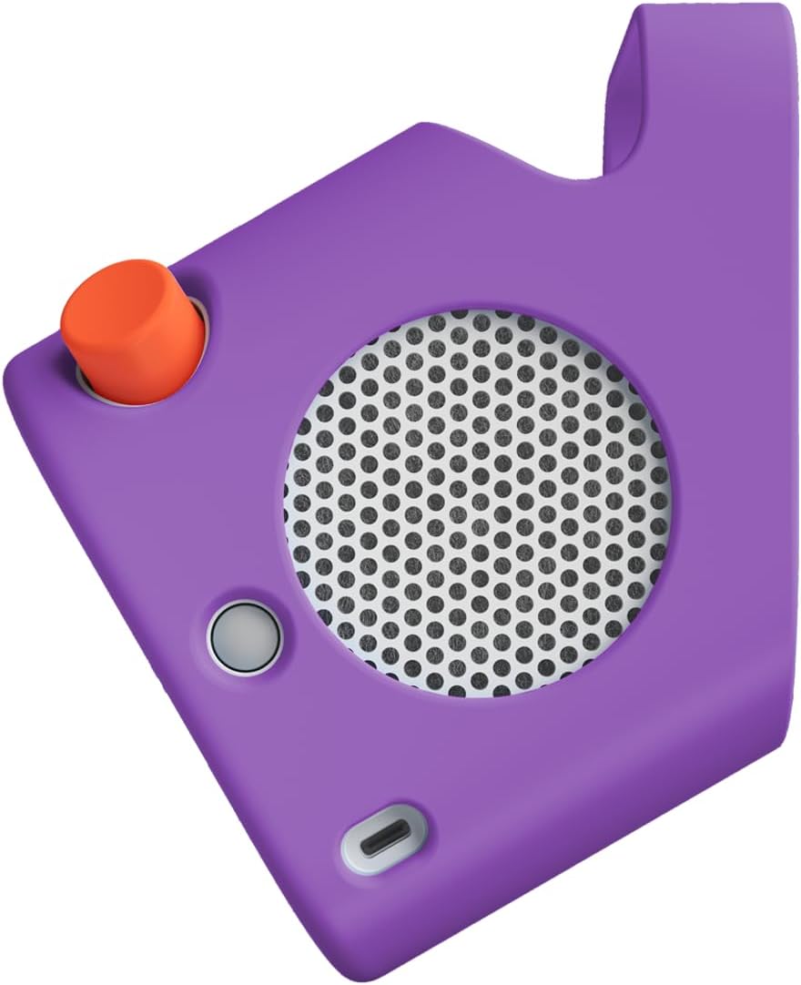 YOTO Player (3rd Gen.) + Adventure Jacket Grape Soda (Purple) – Kids Bluetooth Audio Speaker, All-in-1 Screen-Free Device Plays Stories Music Podcasts Radio White Noise Thermometer Nightlight Alarm