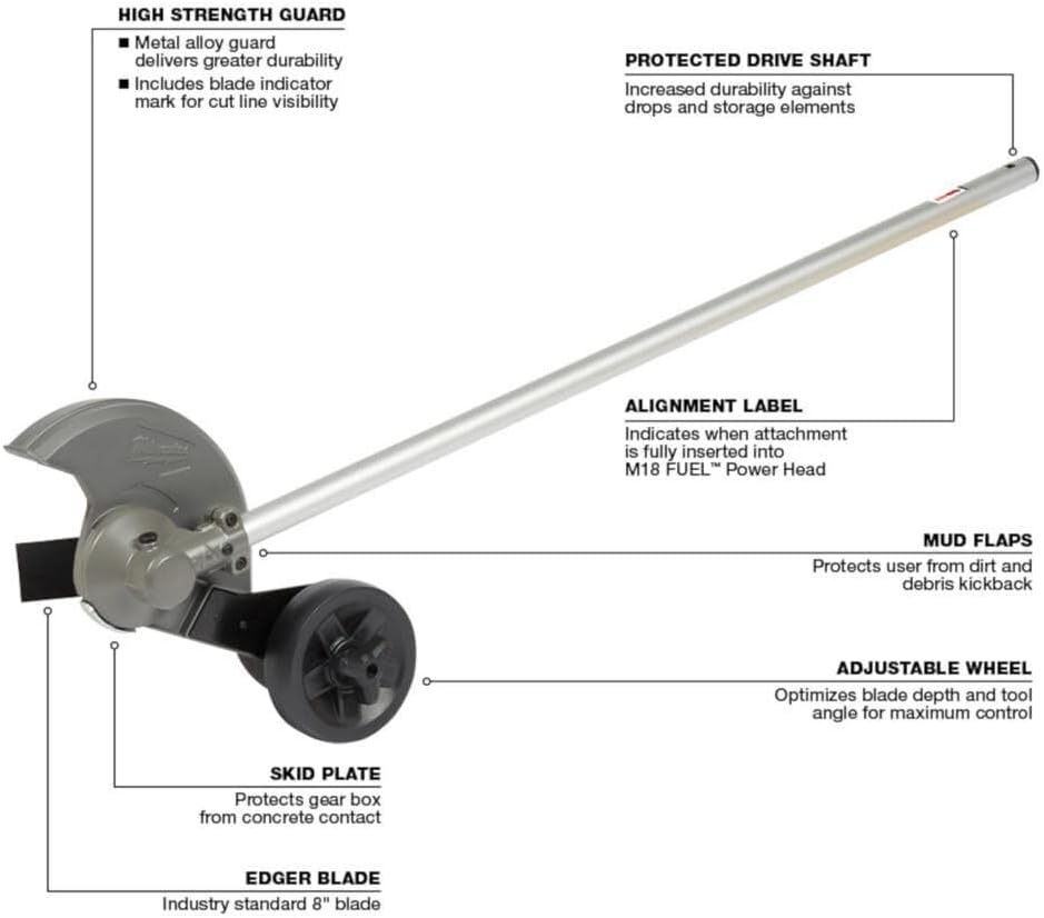D for M18 Fuel Quik-LOK Edger Attachment + TPT Premium cart shopinstrumentstd