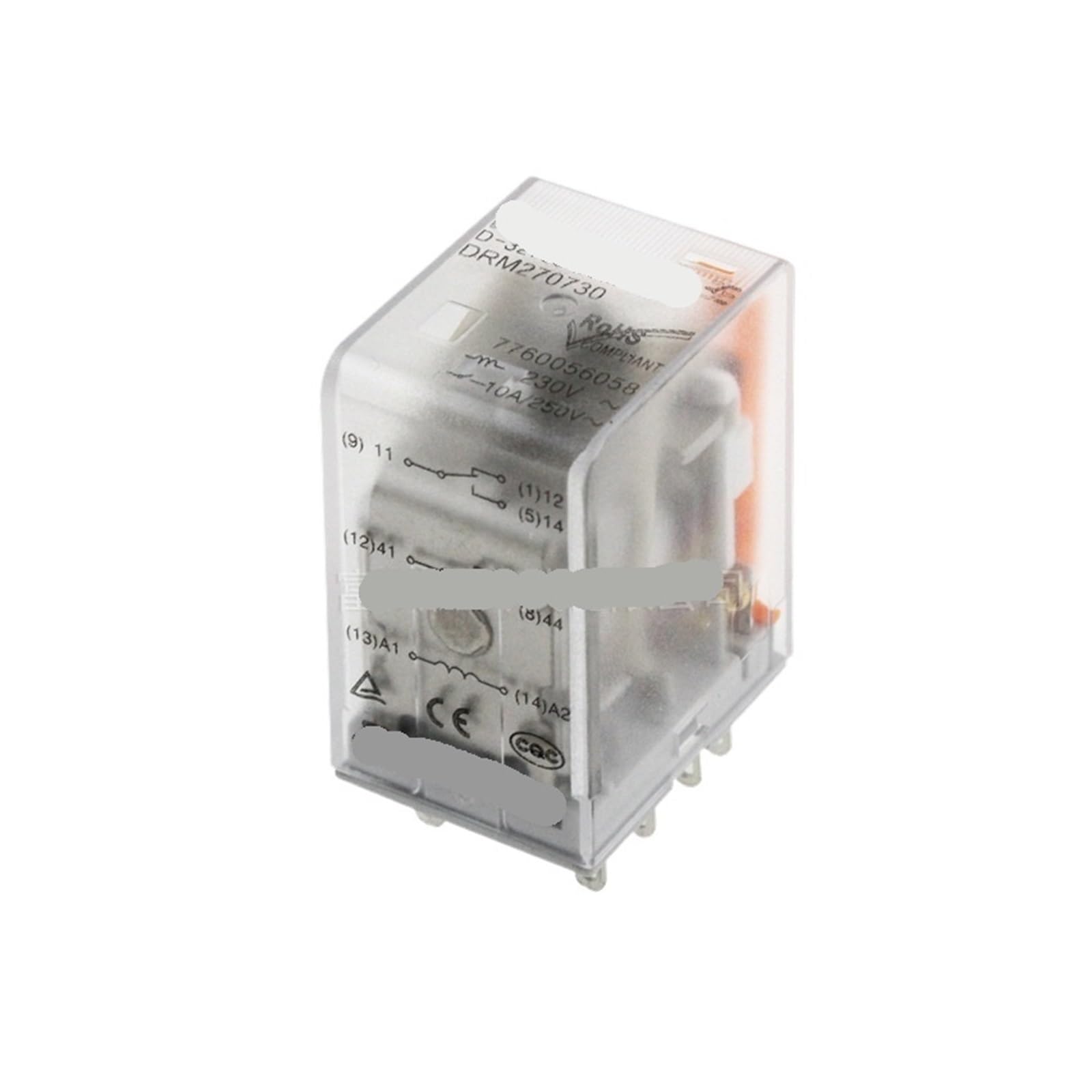 Relais DRM270730 8 broches 10A pour circuit électrique fiable
