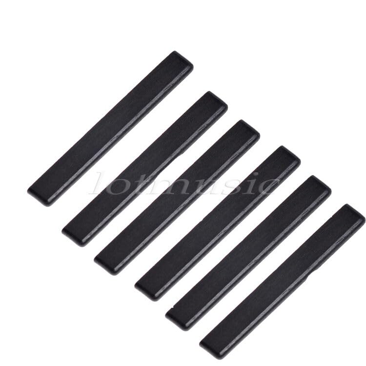 6 Pcs Guitar Saddle for Ukulele Guitar 4 String Parts 53 X 3 X 7mm