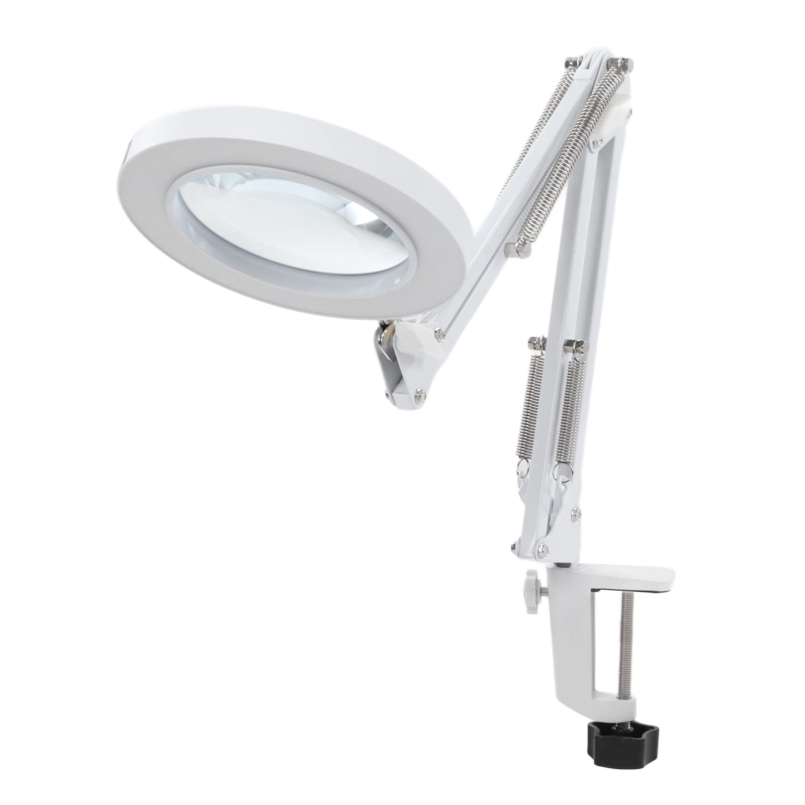 Verstellbare 5-fache Lupe mit Licht, Aufsteckbare Klemmlampe mit 3