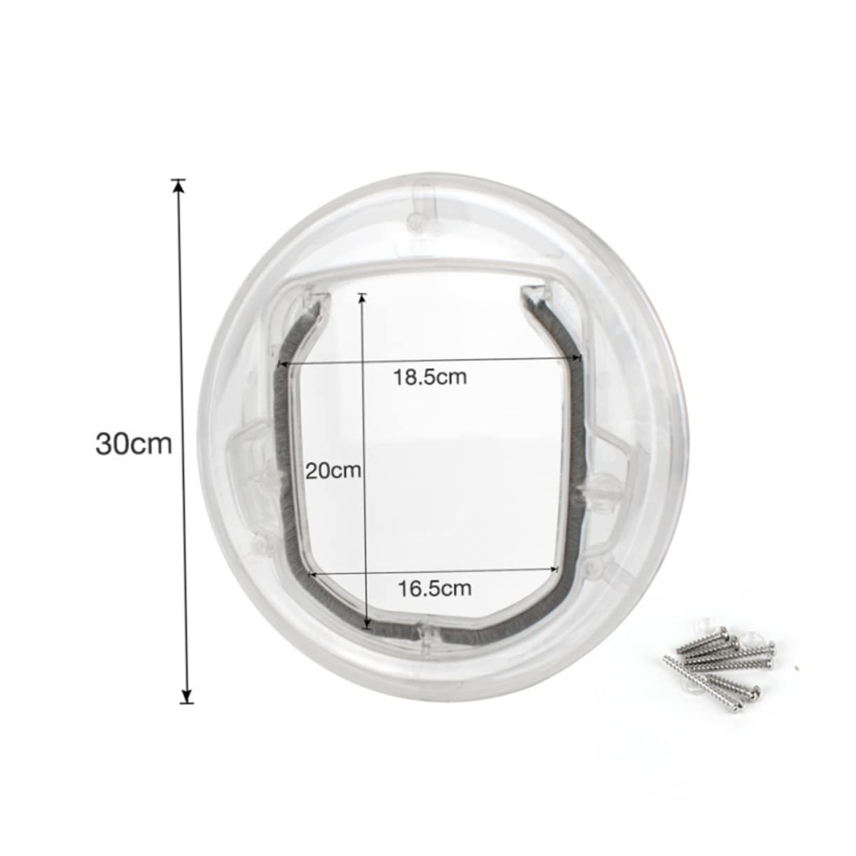 HANABASS Keep Cracked Open for Cat Pet Supplies Cat Hole Pet Entry Exit Sturdy Acrylic