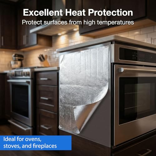 Miniatura 6 de Estera De Protección Ttérmica Aluminizada Placa De Aluminio De Protección Térmica Alu Estera De Pprotección Térmica De Aluminio Y Fibra De Vidrio Autoadhesiva 0.2mm-Temperatura 300 , 60 X 200 Cm