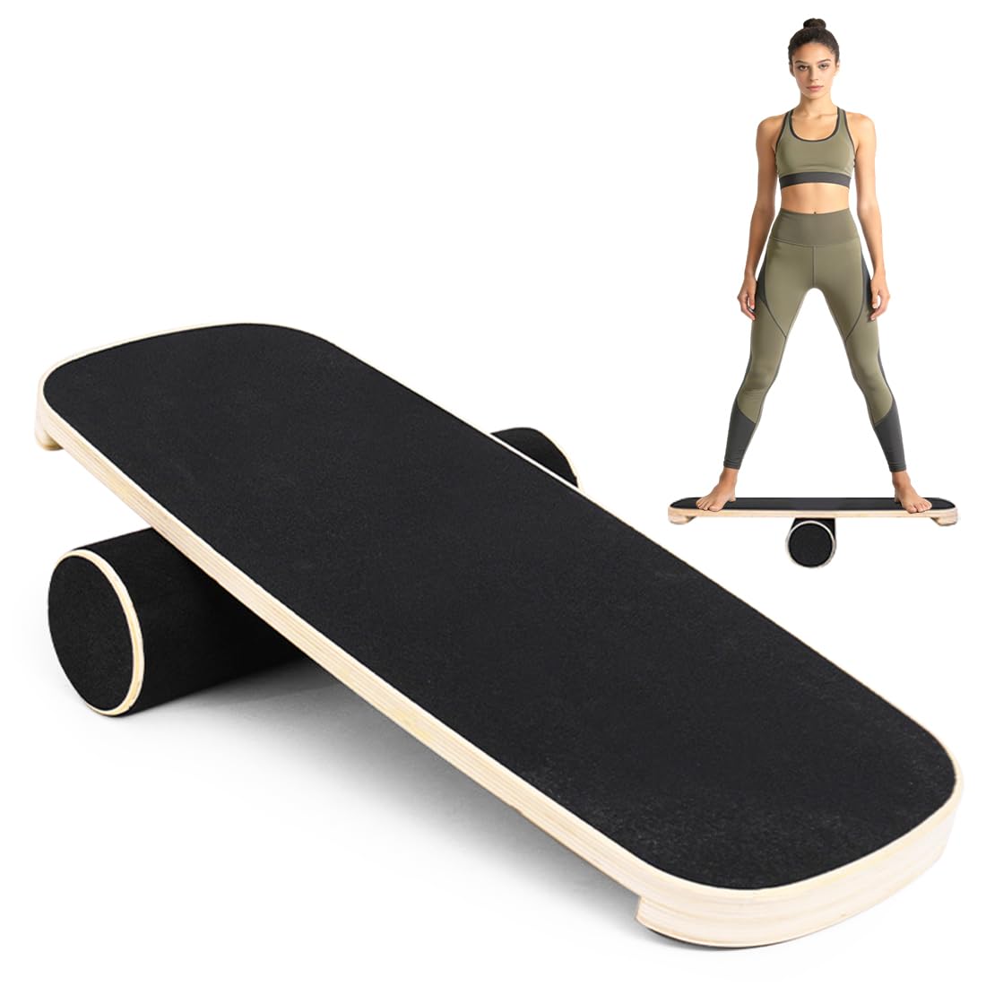 LOMUG Balance Board półkula z litego korka